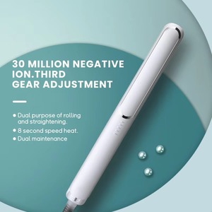 プロ仕様のポータブル2-in-1ヘアストレートナー - LED急速加熱、髪に優しいストレートツールで長持ちするスタイリングを実現 - Product Image 3