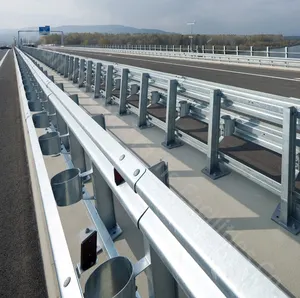 Factory Direct Production Traffic Barrier Beams Steel Construction Product Galvanized Guardrail Supplier