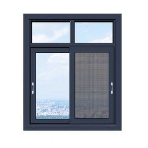 Nhà Cung Cấp Cửa Sổ Thiết Kế Vỉ Nướng Kim Loại Sắt Hiện Đại Bán Sỉ Cửa Sổ Trượt Nhôm - Product Image 2