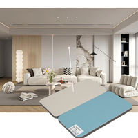 Panneau mural en dalle de cristal de carbone de style moderne, vente directe d'usine, texture de bois, composite en fibre de charbon de bambou, étanche