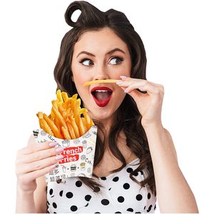 Boîtes réutilisables pour frites, personnalisées, avec impression en relief écologique, laminées brillantes et mates, pour frites, nuggets de poulet et poisson - Product Image 3