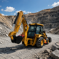 Chargeuse-pelleteuse d'occasion de marque américaine, faible nombre d'heures, CAT420F/416, 9 tonnes, haute qualité, prix abordable
