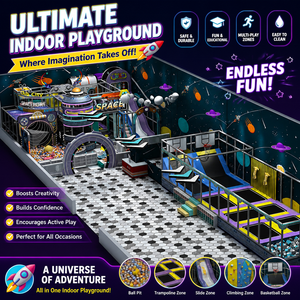 Commercial Indoor Playground with Slide Spinning <b>Tower</b> for High Revenue <b>Play</b> Areas - Product Image 1