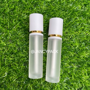 Jancy Hồng 8.5ml nhựa Refillable Frosted chai bán buôn Lip Gloss container trắng đen Rose Gold Vòng Lip Gloss Ống - Product Image 4
