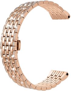Bijoux en métal compatible avec <span class=keywords><strong>Galaxy</strong></span> pour <span class=keywords><strong>Samsung</strong></span> Watch <span class=keywords><strong>Active</strong></span> <span class=keywords><strong>2</strong></span> <span class=keywords><strong>40mm</strong></span> Gear <span class=keywords><strong>2</strong></span> Classic pour dames - Product Image 3