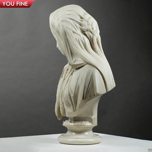 <span class=keywords><strong>Statue</strong></span> de dame élégante en <span class=keywords><strong>marbre</strong></span> naturel sculpté à la main - Product Image 4