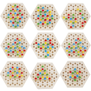 2024 nuevo rompecabezas de cuatro personas juego multifuncional cadena interactiva triángulo ajedrez Montessori juguetes para niños niñas - Product Image 3