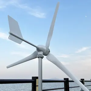 Gerador de Turbina Eólica 3000w 3kw 24v 48v Ímã Permanente Dynamo MPPT Carga Windmill Power 3 Lâmina Com Off Grid System Homeuse