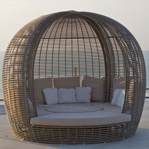 Chaise longue en rotin d'extérieur avec cadre en aluminium, villa, <span class=keywords><strong>jardin</strong></span>, patio, <span class=keywords><strong>lit</strong></span> <span class=keywords><strong>de</strong></span> jour, hôtel, piscine, plage, mobilier <span class=keywords><strong>de</strong></span> <span class=keywords><strong>jardin</strong></span>, canapé-<span class=keywords><strong>lit</strong></span> inclinable - Product Image 2