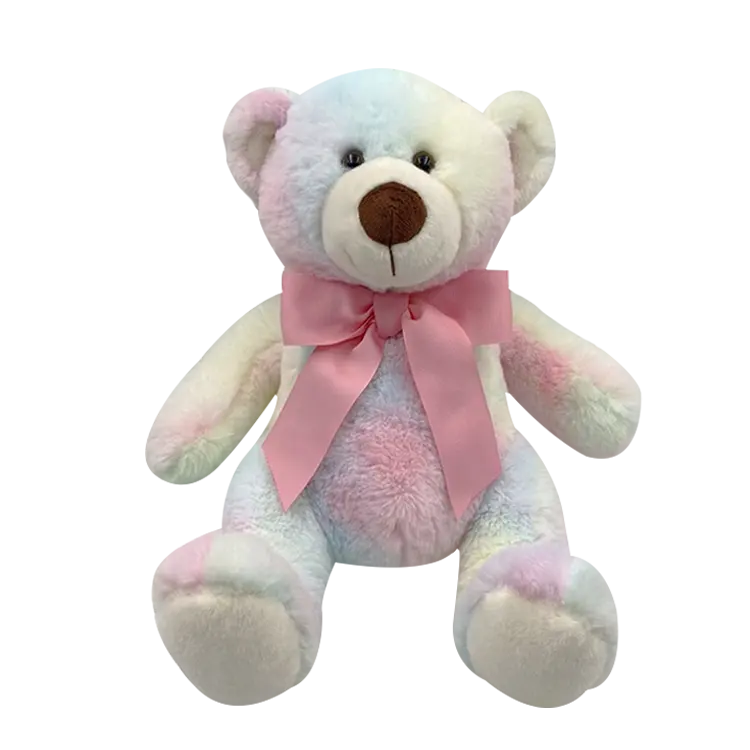 New Tie-dye Color Teddy Plush Bear Doll Kids Birthday Gift Stuffed Plush Toys
