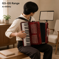 Accordéon pour enfants débutants à 25 touches et 12 basses, accordéon léger avec cadre en érable, OEM personnalisé