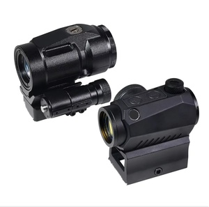 Mirino Laser a Punto <span class=keywords><strong>Rosso</strong></span> in Lega di Alluminio con Ingrandimento 3x/5x per Caccia all'Aperto - Product Image 1