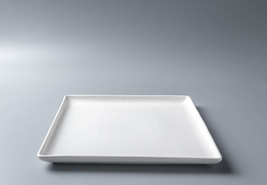 Impression personnalisée Piatto <span class=keywords><strong>di</strong></span> porcellana piatti ristorante occidentale céramique <span class=keywords><strong>bianca</strong></span> Piatto da pranzo quadrato - Product Image 5