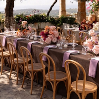 Nappe Moderne Imprimée en Polyester Lavable, Tissage Uni Épais, pour Dîner en Jardin Italien, Fêtes, Hôtels, Événements, Maison