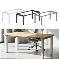 Escritorio Elevable Eléctrico de Alta Resistencia con Cuatro Patas, Ajustable en Altura, para Trabajar Sentado o De Pie, Escritorio Grande para Computadora, Ideal para Salas de Reuniones