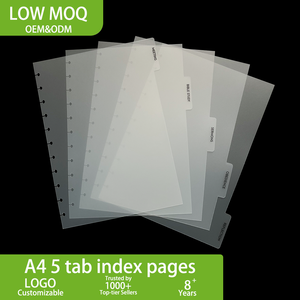 <strong>A4</strong> Durable Frosted PP Cover Loose-Leaf Monthly <strong>Planner</strong> with Page Index Divider and Note Marking - Product Image 1
