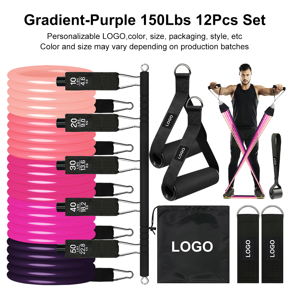 Gradient-Purple 150Lbs 12Pcs Set
