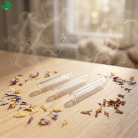 Embouts en verre personnalisés à 6 trous avec impression de logo, embouts filtrants en verre écologiques pour les fournitures de fumeurs