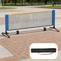 Red de Pickleball de 22 pies de Ancho con Soporte de Hierro Resistente y Diseño Anti-Inclinación, Suministros para Competencia