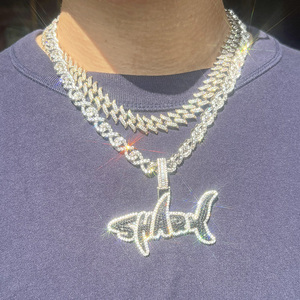 <span class=keywords><strong>Cadena</strong></span> Cubana <span class=keywords><strong>de</strong></span> Moissanita Fashion Infinity Link <span class=keywords><strong>de</strong></span> 9mm <span class=keywords><strong>de</strong></span> Ancho, <span class=keywords><strong>Cadena</strong></span> <span class=keywords><strong>de</strong></span> Plata Sólida 925, Collar Hip Hop, <span class=keywords><strong>Cadena</strong></span> Cubana <span class=keywords><strong>de</strong></span> Moissanita VVS - Product Image 5