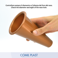 Anneau de remplacement en bronze pour vase en plastique de marque COMIL PLAST, style européen, pour niche, mausolée, crypte, monument, moulé par injection, prix de gros