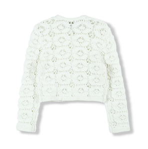 เสื้อคาร์ดิแกนไหมพรมถักมือแบบมีกระดุม แขนยาว คอกลม สำหรับผู้หญิง ฤดูใบไม้ร่วง ปี 2025 รับผลิตแบบ OEM&ODM - Product Image 3