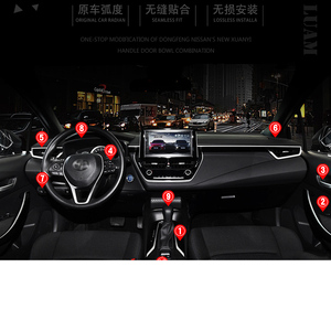 Accessori interni Auto kit per <span class=keywords><strong>toyota</strong></span> <span class=keywords><strong>corolla</strong></span> 2019 2020 2021 2022 E210 copertura cambio Auto stile adesivo rifiniture - Product Image 3