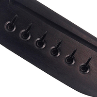 Premium Ebony Bridge 152.5MM Acoustic Guitar Bridge for 6 String Acoustic Guitar Replacement Part
