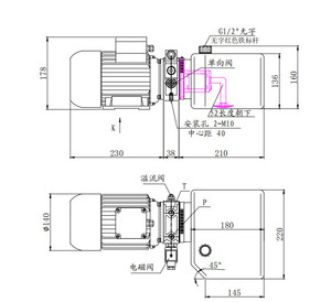 Central Eléctrica Hidráulica Pequeña de Alta Calidad 380V 37.5kw, Nivelador de Muelle Elevador, Unidad de Potencia Hidráulica 380V - Product Image 4