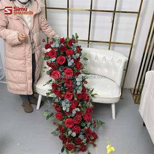 Decorazioni Floreali Artificiali Personalizzate per Matrimoni, Runner Floreale per Scale, Rami Floreali - Product Image 3