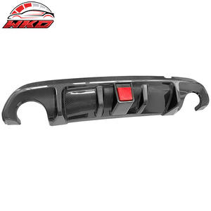 Difusor de Parachoques Trasero para Infiniti Q50 2014-2017, Labio con Impresión de Fibra de Carbono, Luz de Freno LED, Accesorios para Automóviles - Product Image 6