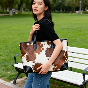 Borse Tote in Vera Pelle e Pelliccia <span class=keywords><strong>di</strong></span> Cavallo Personalizzate dal Produttore, Eleganti e Spaziose per Ufficio e Casual, per Donne - Product Image 1