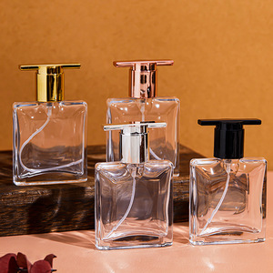 30ml xách tay thông minh du lịch chai nước hoa thủy tinh với bơm phun kích thước nhỏ phẳng dễ thương phun thủy tinh cho nước hoa của phụ nữ - Product Image 1