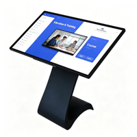 Kiosque interactif LCD 4K de 43 pouces avec écran tactile multipoint Windows 20 points, terminal de service sur pied