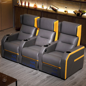 VIP 3 places chaise motorisé chaise fauteuils inclinable de cinéma maison cinéma canapés inclinables en cuir canapé inclinable - Product Image 1