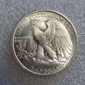 镀银旧美国硬币双面鹰头半美元硬币美国复制品 - Product Image 1