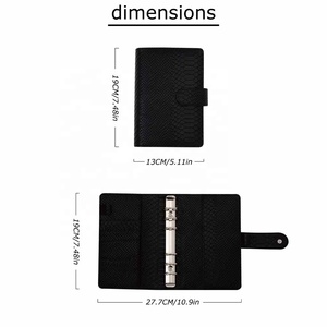 Best-seller : Agenda à anneaux A6 en cuir de serpent multicolore (7 couleurs), reliure dorée à 6 anneaux, classeur économique, planificateur TK FB Ins, séparateur de tableau de bord, feuilles mobiles - Product Image 3