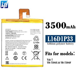 Batería digital de teléfono móvil de polímero de litio L16D1P33 para <span class=keywords><strong>Lenovo</strong></span> <span class=keywords><strong>Tab</strong></span> 7 TB-7504X, batería de reemplazo de 3,85 V y 3500mAh de 2, 1, 2, 0 - Product Image 6