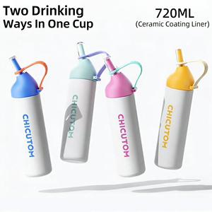 Botella de Agua Deportiva Aislada de Gran Capacidad, Taza Aislada de Acero Inoxidable 316 Portátil para Estudiantes - Product Image 5