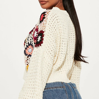 Damen Flower Crochet Pullover Sweater Handmade Sweater Design für Damen Image.html Dress Makers Custom ized