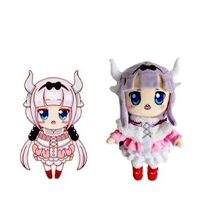 Jouets en peluche japonais personnalisés en gros avec marque privée, porte-clés doux unisexes, marionnettes amusantes en coton avec logo brodé, coton PP - Product Image 1