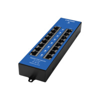 Injecteur PoE Gigabit à 8 ports, conforme à IEE802.3af/at/bt