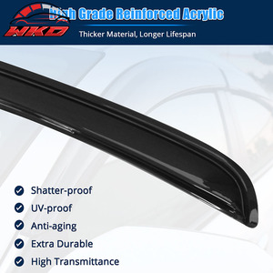 Viseras Acrílicas para Ventanas de Ford Mustang 10-14 Coupé, Protección Solar y Contra la Lluvia, Deflectores para Ventanas Laterales de Puerta de Coche - Product Image 4