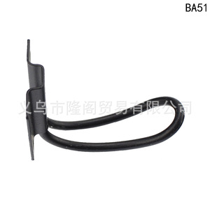 Black Clothes Hook Wall Mount Carbon Steel Single Garment Hook For Wardrobe BA51 - Product Image 4