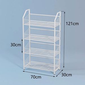 Supermarket Snack Canned Food Potato Chips Bread <b>Cake</b> Drink Bottle Metal Wire Storage Basket Rack Display Shelf - Product Image 2