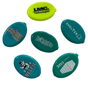 Tùy chỉnh hình dạng hình bầu dục <span class=keywords><strong>Silicone</strong></span> cao su bóp đồng xu trường hợp PVC Coin Purse Coin Wallet biểu tượng tùy chỉnh - Product Image 4