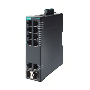 Moxa SDS-3010-2GTXSFP Switch Gigabit Gestionado Empresarial de 8 Puertos Ethernet IEEE 802.3 Dispositivo de Red Industrial Alimentación de 24V - Product Image 2