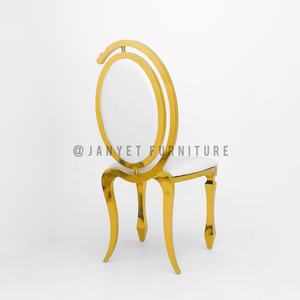 Di lusso in oro reale in acciaio inox <span class=keywords><strong>sala</strong></span> per matrimoni evento <span class=keywords><strong>tavolo</strong></span> da pranzo sedia per la vendita - Product Image 5