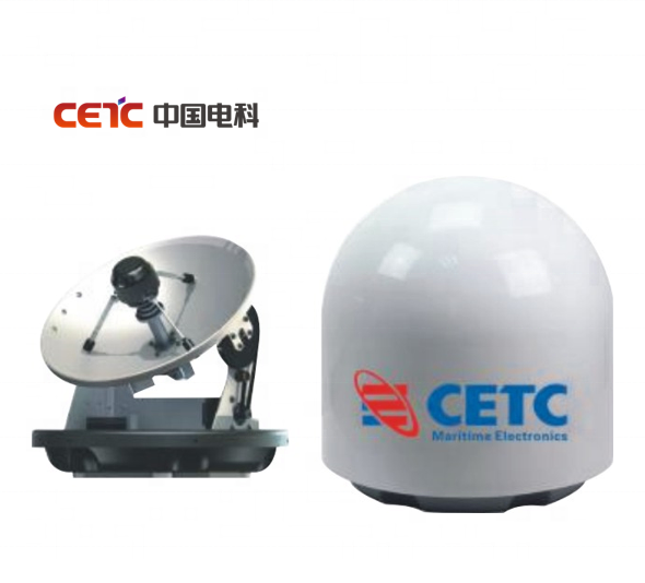 Satellite TV antenna for ships