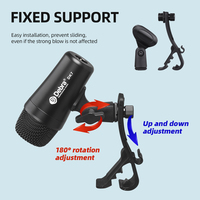 Ensemble de microphones filaires en métal Dynamic DK7 M avec connecteur XLR et suppression du bruit pour les performances sur scène